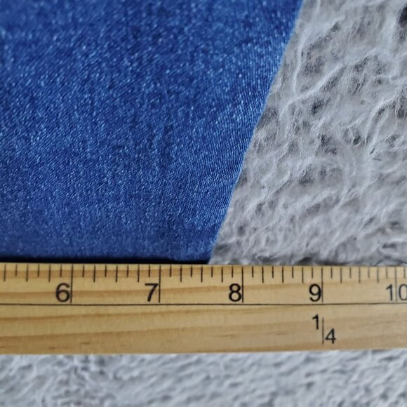 Terra & Sky Jeans Womens 1X 16W/18W Blue High Rise Stretch Denim Tapered Leg - Picture 8 of 10